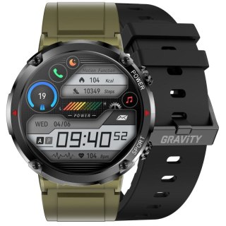Smartwatch Gravity GT21-7 + Czarny Pasek Silikonowy Gravity