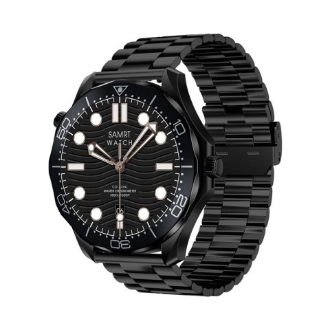 Smartwatch VELTORI VT150-1 Czarny Pasek Silikonowy + Czarna Bransoleta VELTORI
