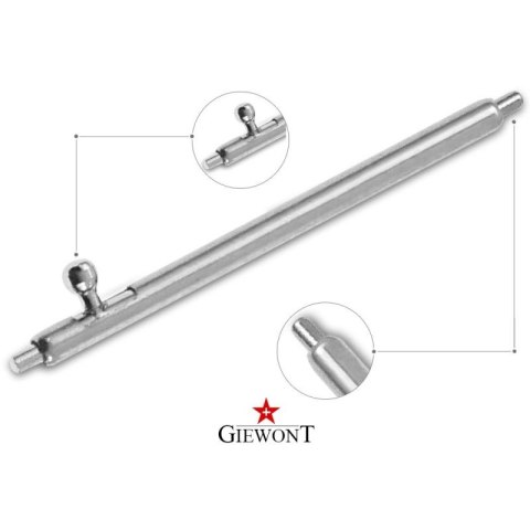 Teleskop GIEWONT Stalowy 18 mm do Pasek/Bransoleta SMARTWATCH GWT18 Giewont