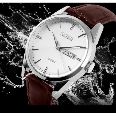Zegarek Męski Skmei 9073SIWTB + BOX Skmei