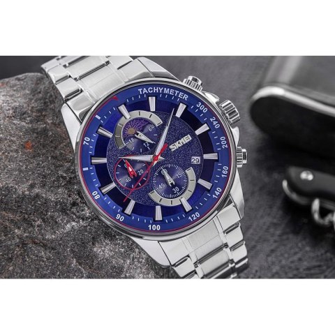 Zegarek Męski Skmei 9250SIBU + BOX Skmei