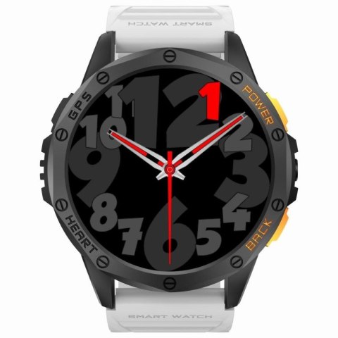 Smartwatch Męski GRAVITY GPS GT24-2 Czarny Pasek Silikonowy + Biały Pasek Silikonowy Gravity