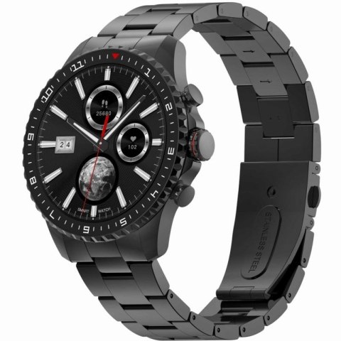 Smartwatch Męski GRAVITY GT16-2 Black / Czarna Bransoleta Gravity