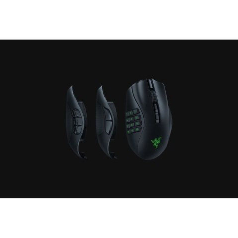 Razer Naga V2 Pro myszka Gaming Po prawej stronie RF Wireless + Bluetooth + USB Type-C Optyczny 30000 DPI Razer