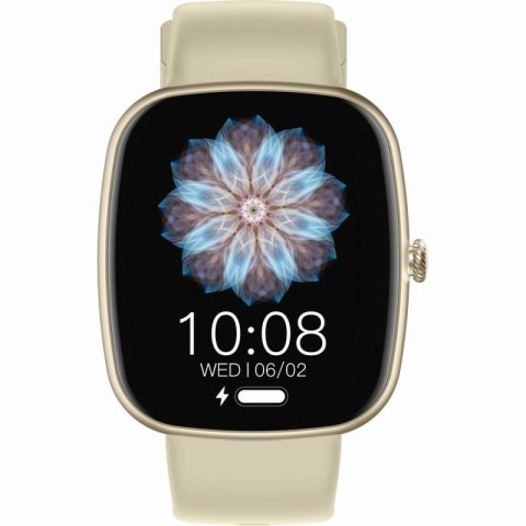 Smartwatch Damski GRAVITY GT18-7 Beżowy Pasek Silikonowy + Czarny Pasek Gravity