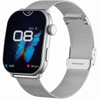 Smartwatch Damski GRAVITY GT28-10 Pasek + Bransoleta Biało Srebrny Gravity