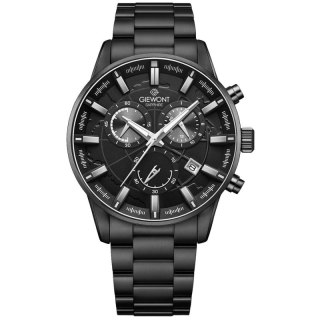 Zegarek Męski Giewont Chronograph Sapphire Czarny GW4580-B1 Giewont
