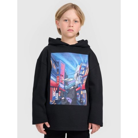 Bluza dresowa nierozpinana z kapturem chłopięca 4F 4FJRAW25TSWSM2345-20S 4f