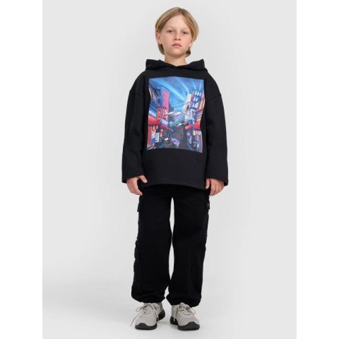 Bluza dresowa nierozpinana z kapturem chłopięca 4F 4FJRAW25TSWSM2345-20S 4f