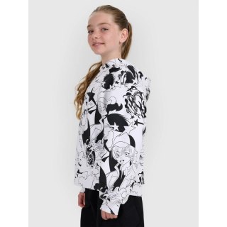 Bluza dresowa nierozpinana z kapturem dziewczęca 4F 4FJRAW25TSWSF2348-90A 4f