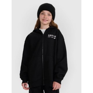 Bluza dresowa rozpinana z kapturem dziewczęca 4F 4FJRAW25TSWSF2516-20S 4f