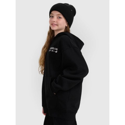 Bluza dresowa rozpinana z kapturem dziewczęca 4F 4FJRAW25TSWSF2516-20S 4f