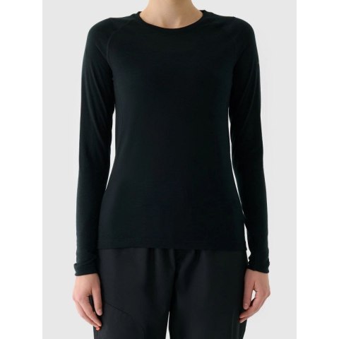 Longsleeve trekkingowy szybkoschnący z wełną merino damski 4F 4FWAW25TFLOF433-20S 4f