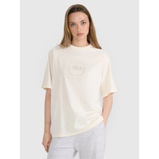 T-shirt oversize z nadrukiem damski 4F 4FRSS25TTSHF2791-11S 4f