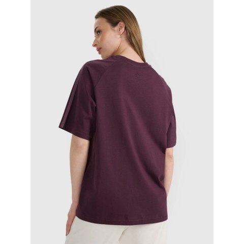 T-shirt oversize z nadrukiem damski 4F 4FRSS25TTSHF2791-50S 4f