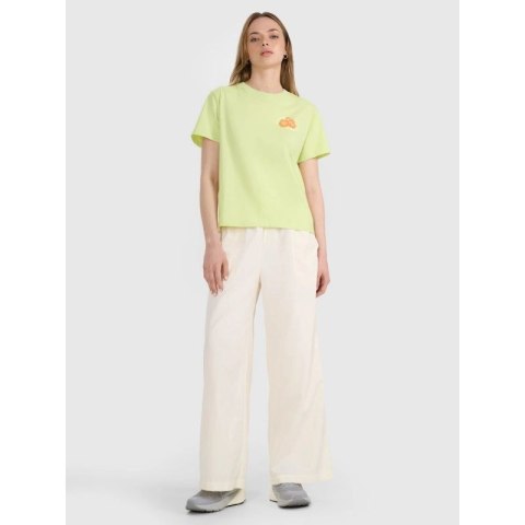 T-shirt oversize z nadrukiem damski 4F 4FRSS25TTSHF3160-73S 4f