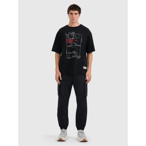 T-shirt oversize z nadrukiem męski 4F 4FRAW25TTSHM3257-20S 4f