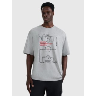 T-shirt oversize z nadrukiem męski 4F 4FRAW25TTSHM3257-27M 4f