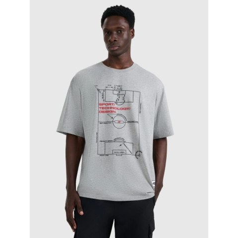 T-shirt oversize z nadrukiem męski 4F 4FRAW25TTSHM3257-27M 4f