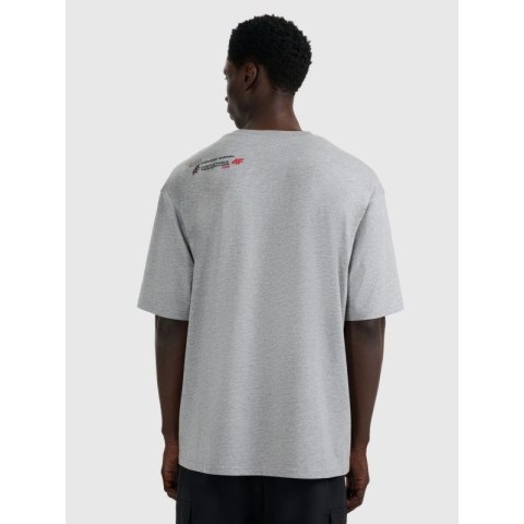 T-shirt oversize z nadrukiem męski 4F 4FRAW25TTSHM3257-27M 4f