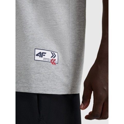 T-shirt oversize z nadrukiem męski 4F 4FRAW25TTSHM3257-27M 4f