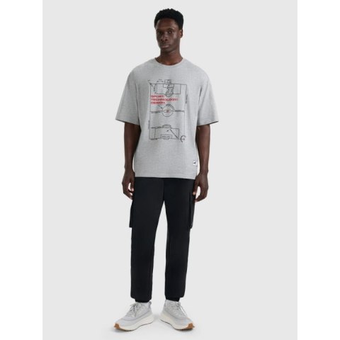 T-shirt oversize z nadrukiem męski 4F 4FRAW25TTSHM3257-27M 4f
