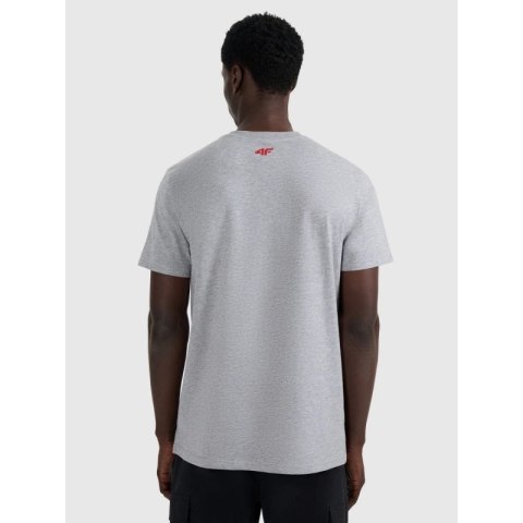 T-shirt regular z nadrukiem męski 4F 4FRAW25TTSHM3364-27M 4f