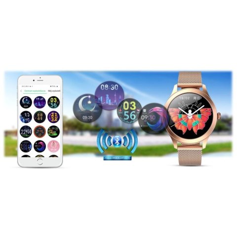Damski SMARTWATCH G.Rossi SW014G-2 Różowe złoto G.ROSSI