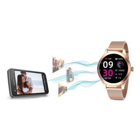 Damski SMARTWATCH G.Rossi SW014G-2 Różowe złoto G.ROSSI