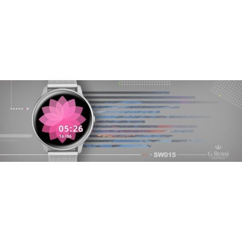 Damski SMARTWATCH G. Rossi SW015-3 Srebrny G.ROSSI