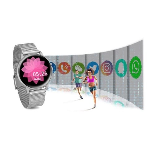 Damski SMARTWATCH G. Rossi SW015-3 Srebrny G.ROSSI