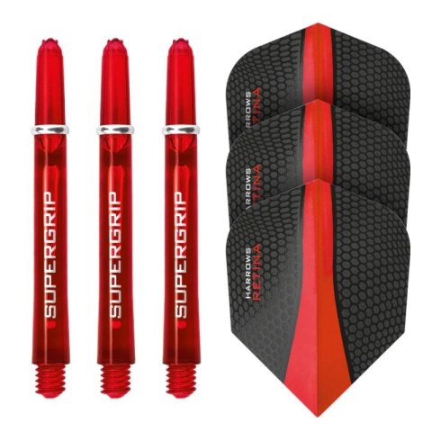 Harrows Twin Pack shafty Supergrip + piórka Retina HS-TNK-000013683 Harrows