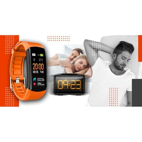 Smartwatch GIEWONT Czarno Pomarańczowy 2 Paski GW200-9 Giewont