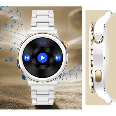 Smartwatch Damski Rubicon RNCE92 PRO White/2 x Pasek SMARUB171 RUBICON