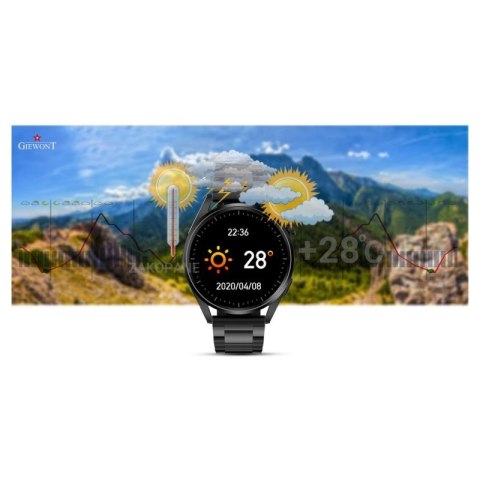 Smartwatch GIEWONT Vertex SmartCall GW450-1 Carbon/Carbon Silikon Giewont