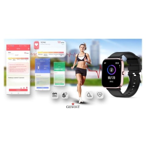 Smartwatch Giewont Różowo-Czarny GW230-3 Giewont
