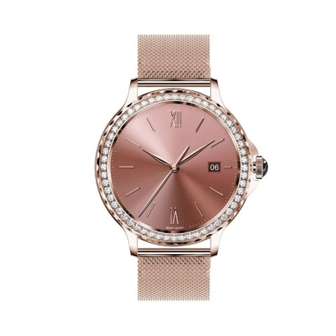 Smartwatch Damski VELTORI VT320-1 Złota Bransoleta + Różowy Pasek Silikonowy VELTORI