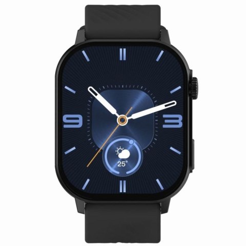 Smartwatch Gravity GT15-1 Czarny Pasek Silikonowy + Czarna Bransoleta Gravity
