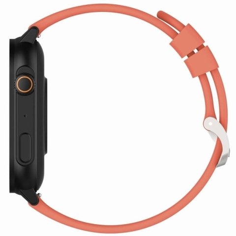 Smartwatch Gravity GT15-3 Czerwony Pasek Silikonowy + Czarna Bransoleta Gravity