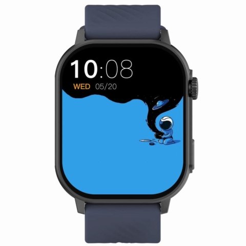 Smartwatch Gravity GT15-4 Niebieski Pasek Silikonowy + Tytanowa Bransoleta Gravity