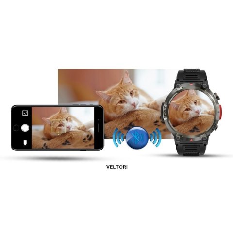Smartwatch VELTORI VT140-1 Czarny Pasek Silikonowy VELTORI