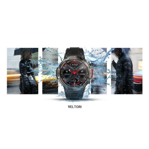 Smartwatch VELTORI VT140-1 Czarny Pasek Silikonowy VELTORI