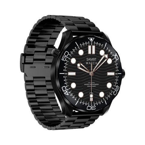 Smartwatch VELTORI VT150-1 Czarny Pasek Silikonowy + Czarna Bransoleta VELTORI
