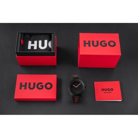 Zegarek Męski HUGO Lit For Him Black 1530343 + BOX Hugo