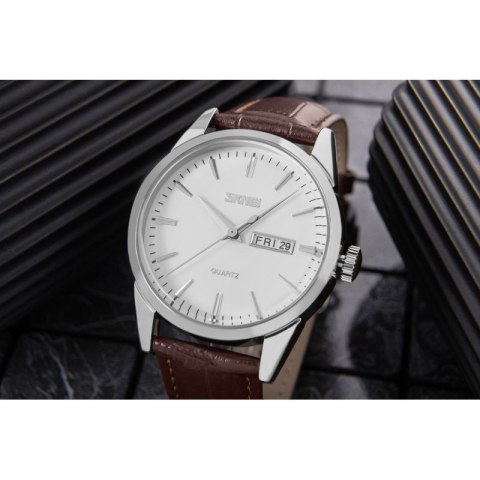 Zegarek Męski Skmei 9073SIWTB + BOX Skmei