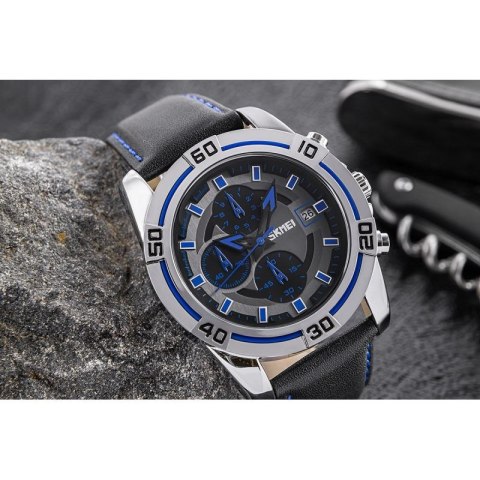 Zegarek Męski Skmei 9156SIBU + BOX Skmei