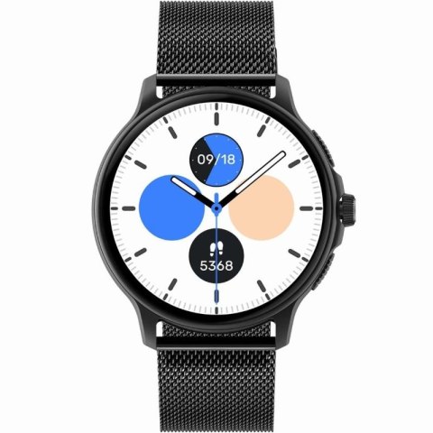 Smartwatch Damski GRAVITY GT12-1 Czarny Pasek Silikonowy + Czarna Bransoleta Gravity