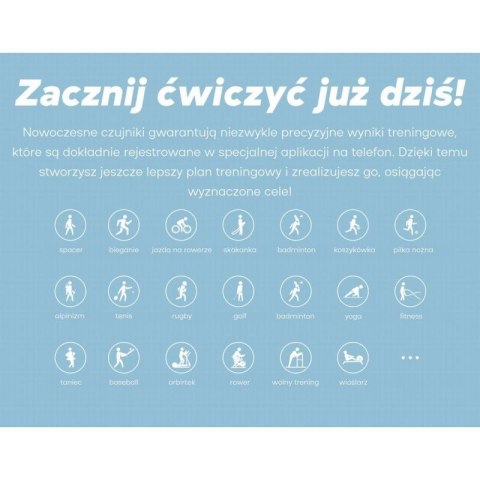 Smartwatch Damski GRAVITY GT15-10 Biały Pasek Silikonowy + Złota Bransoleta Gravity