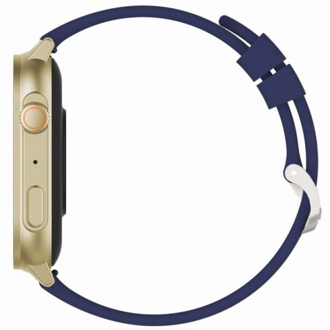 Smartwatch Damski GRAVITY GT15-11 Granatowy Pasek Silikonowy + Złota Bransoleta Gravity