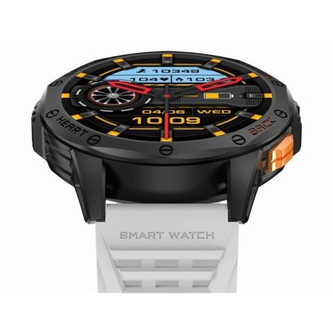 Smartwatch Męski GRAVITY GPS GT24-2 Czarny Pasek Silikonowy + Biały Pasek Silikonowy Gravity